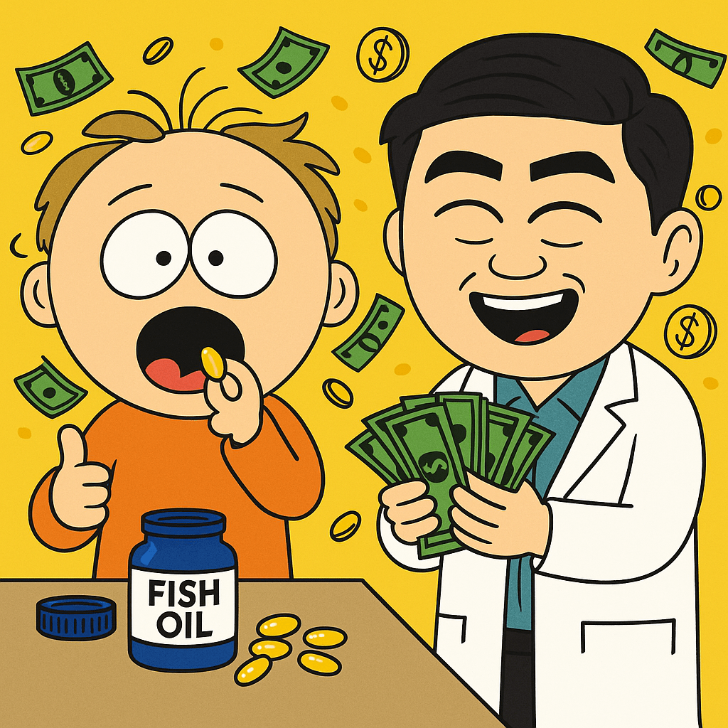 營養師超會騙！輕食魚油Omega-3(EPA +  DHA)是智商稅？吃玉米油效果差不多！保健品無負評？